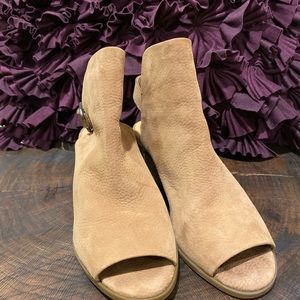 Lucky Brand Open Toe Ankle Boots